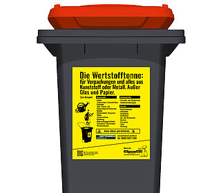 Abbildung einer Wertstofftonne von Knettenbrech + Gurdulic