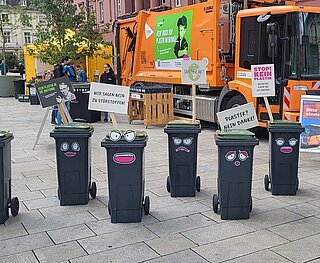 Informationen zum Thema Mülltrennnung werden beim "Tag der Müllabfuhr" geboten