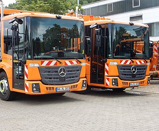 Fahrzeuge des Teams Sauberes Karlsruhe.