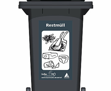 Abbildung eines Abfallbehälters